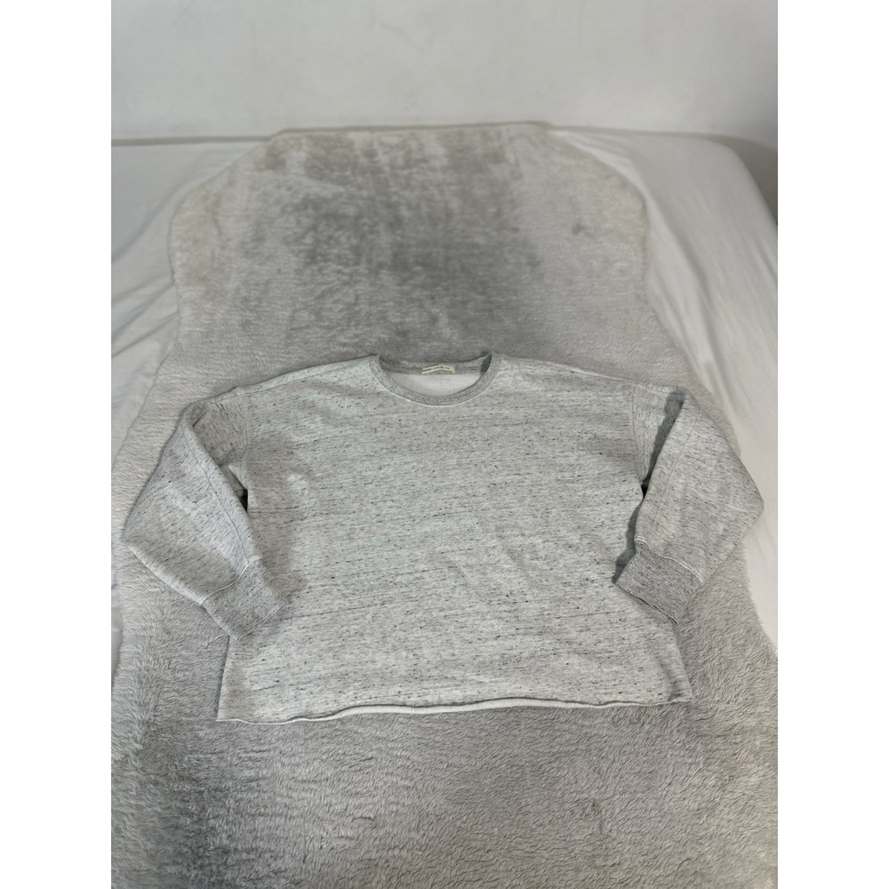 Marine Layer Sweatshirt Womens Small Heather Gray‎ Re-Spun Fleece Crew Pullover